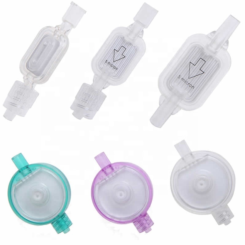 Medical inline Sterile 0.2 1.2 5 um micron IV double side Intravenous Neonatal Pediatric adult precision infusion filter