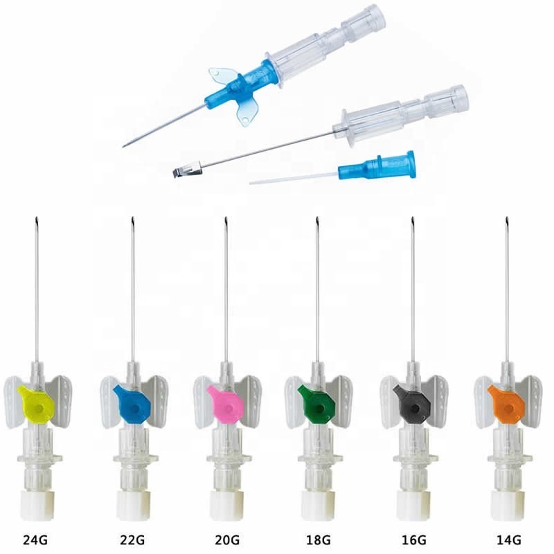 medical disposable needle size iv intravenous infection cannula catheter tubing kits for sale