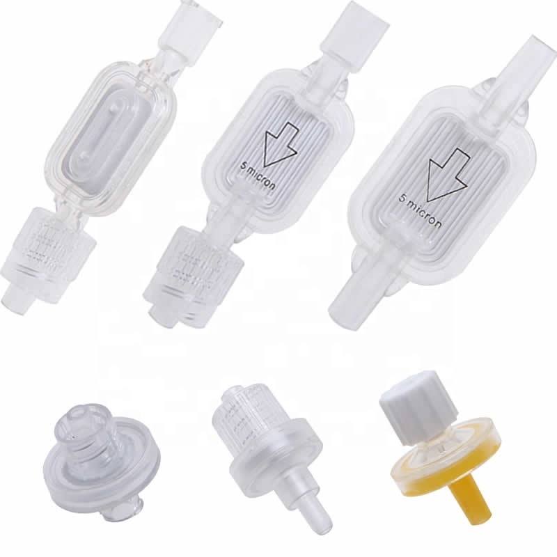 Medical inline Sterile 0.2 1.2 5 um micron IV double side Intravenous Neonatal Pediatric adult precision infusion filter