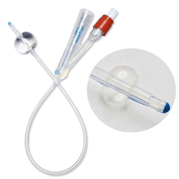 vascular balloon lumen dilatation latex foley catheter two way three way Fr08 Fr10