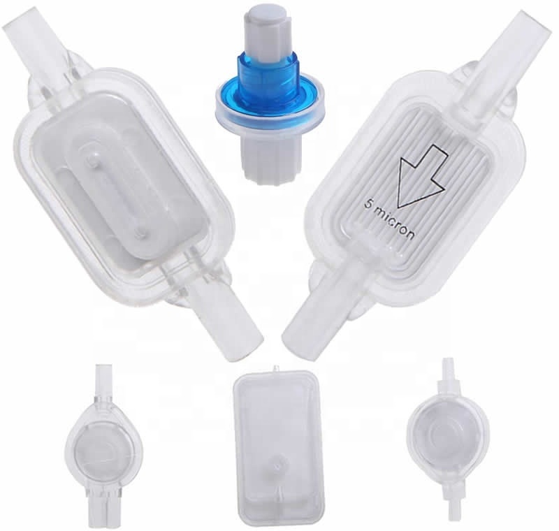 Medical inline Sterile 0.2 1.2 5 um micron IV double side Intravenous Neonatal Pediatric adult precision infusion filter