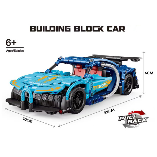 Manufacturer wholesale 448pcs legoing building block set pull back car toy for kids