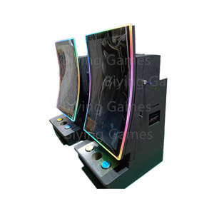 Newest Arrival Most Popular 27" Vertical/Curved Touch Screen Wall Mount Skill Game Machine Video Cabinet for Fire Game