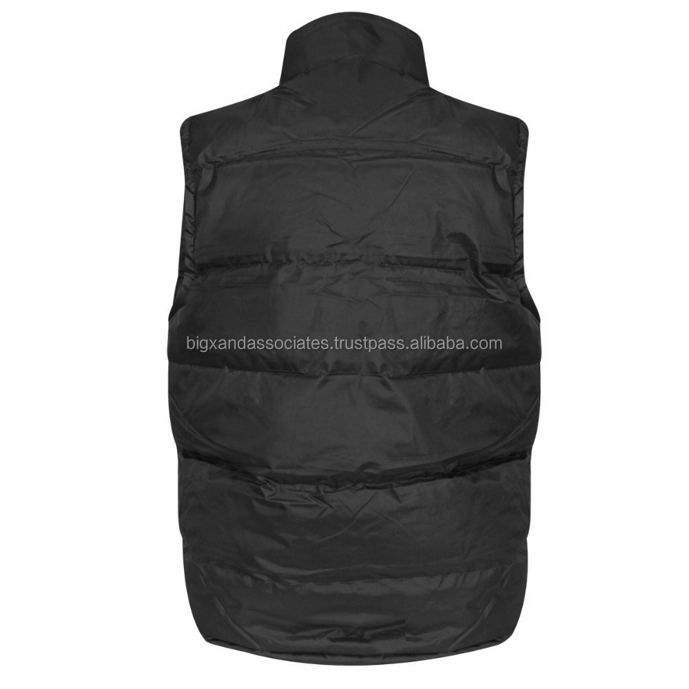 garment manufacturer custom logo men winter padded mens vest wholesale