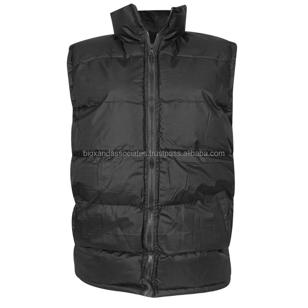 garment manufacturer custom logo men winter padded mens vest wholesale