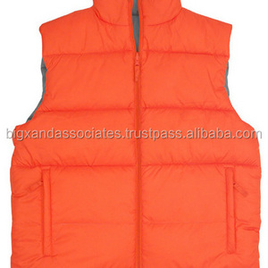 garment manufacturer custom logo men winter padded mens vest wholesale