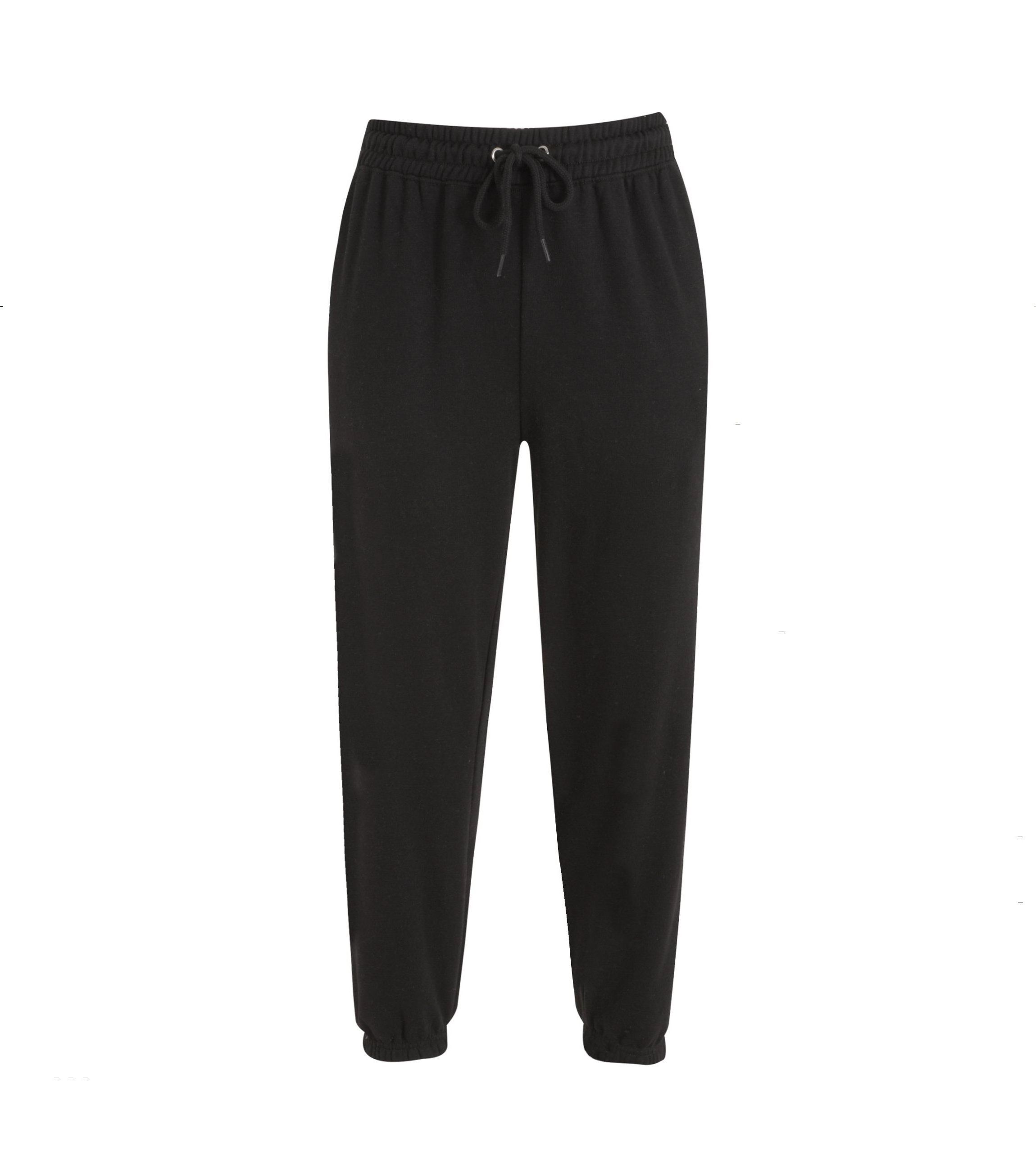 Factory Low Women Elastic Waistband Style Cotton Polyester Pants Basic Cuffed Hem Jogger Plain Elastic Waist Plus Size Casual