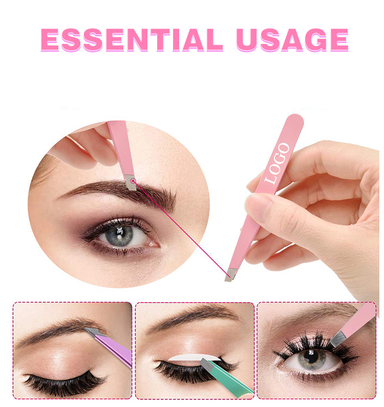 Wholesale Beauty lash Tweezers Sets Tweezers Bulk Eyelash Tools Private Label Eyelash Tweezers Set