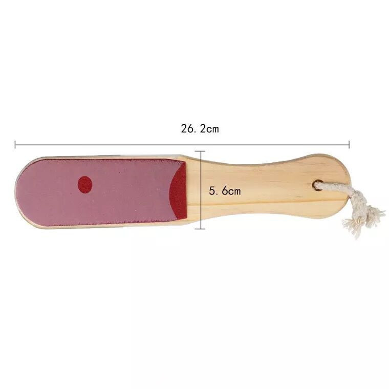 Professional Wooden Nail Pedicure Tools Double Sided Sandpaper Foot File