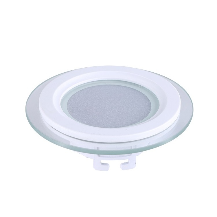 Energy Saving Lighting Aluminum Round Square 6 12 18 24 watt Recessed Mounted Glass Led Panel Light