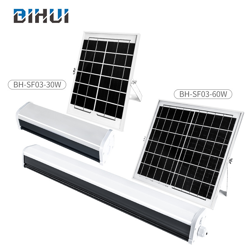 BIHUI  white solar parking shed light garden light  tri proof light