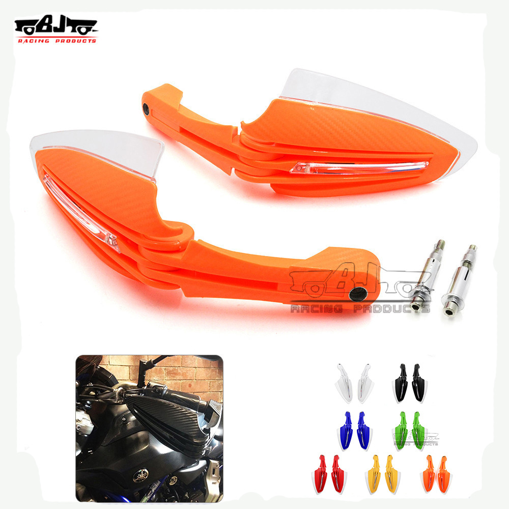 BJ-HG-017 Motorbike 28mm hand protection motorcycle 22mm handlebar Led light hand guards for Yamaha