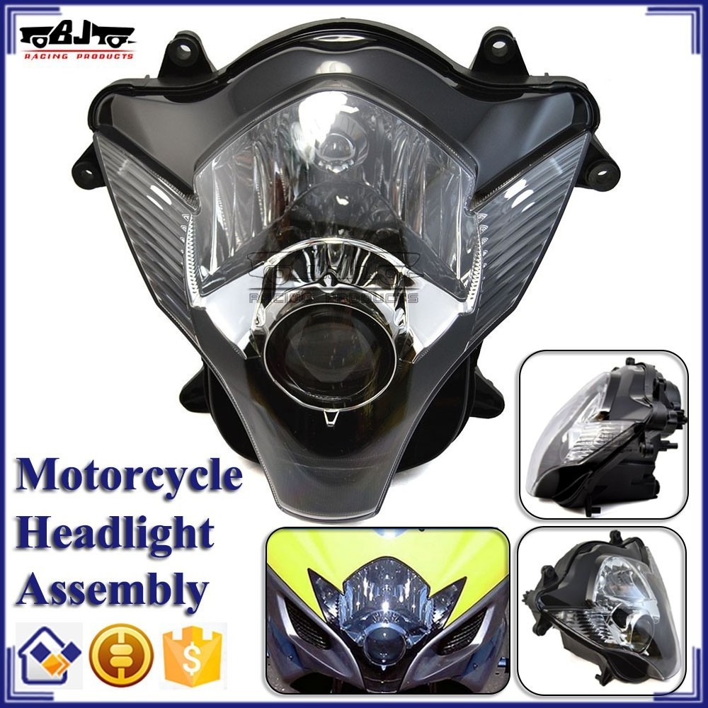 BJ-HLA-001 OEM ABS plastic custom motorcycle headlight assembly for Suzuki gsxr600750