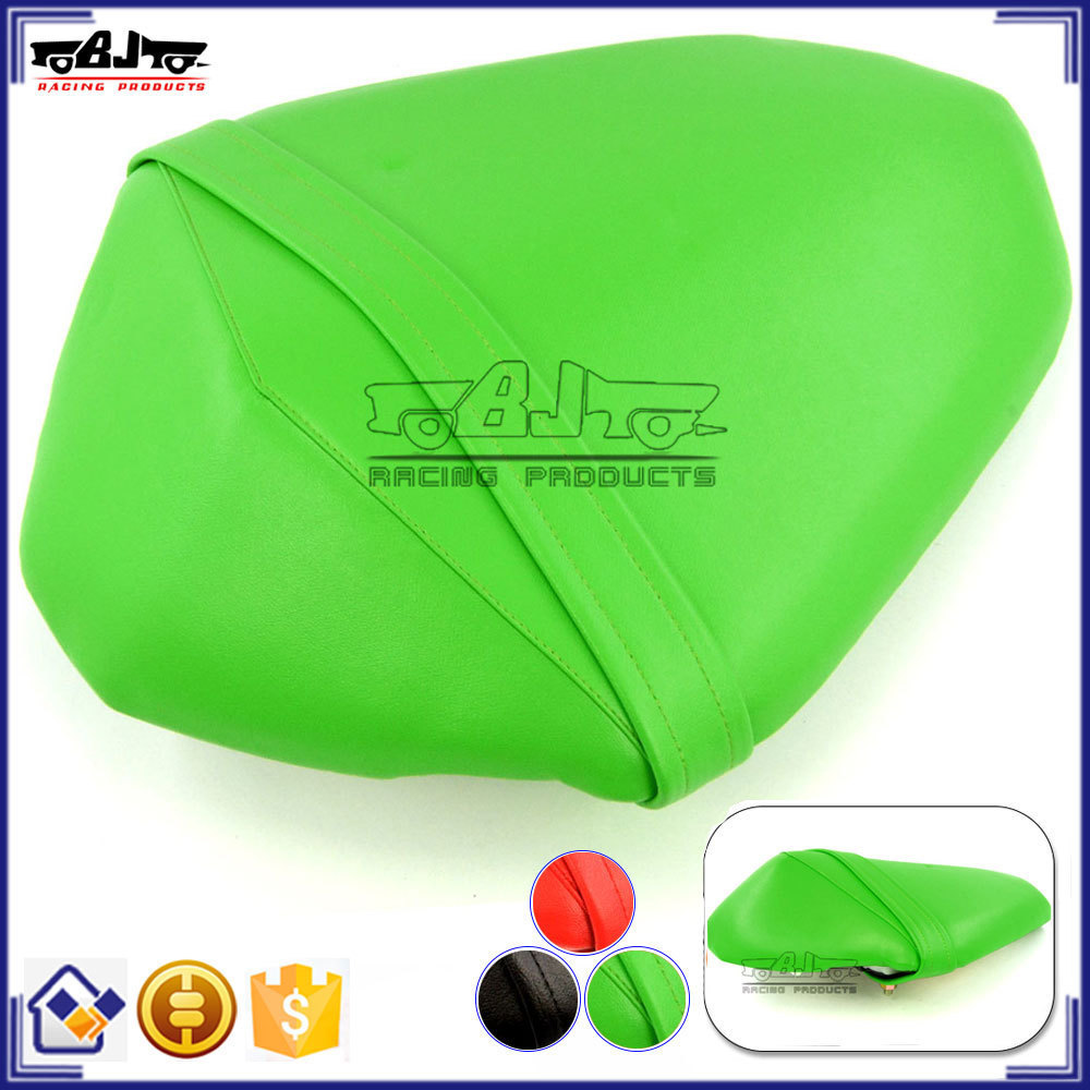 BJ-SC02-Z800/13 for Kawasaki Z800 Green Leather Motorcycle Rear Passenger Seat Cushion