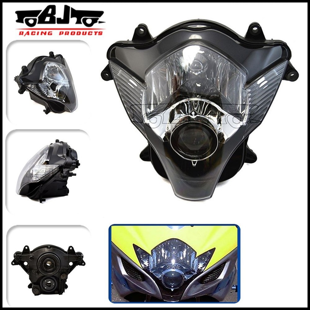 BJ-HLA-001 New arrival ABS plastic custom motorcycle headlight assembly