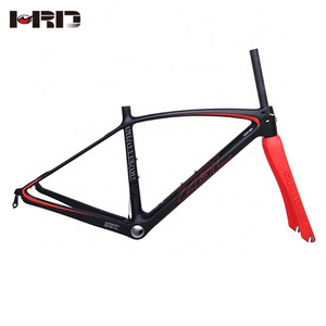 ZGL-CRB28 700c orange v brake road frame bicycle climbing frames T800 carbon bike frame road