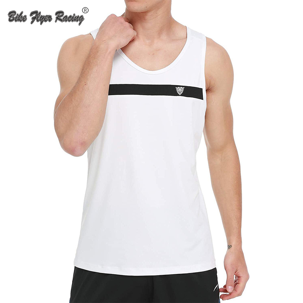 Bodybuilding Mens Polyester Cut Off Custom Tank Top Men Sleeveless Vest Blank Fitness Gym Tops Singlets men