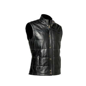 MEN'S MOTORCYCLE PREMIUM LEATHER STYLE Vest New Fashion Winter Vest MAnufacturer Wholesale by BIKE FLYER RACING