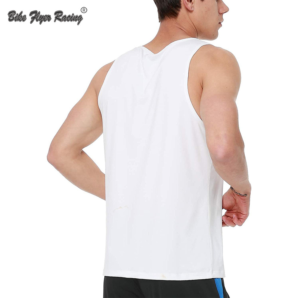 Bodybuilding Mens Polyester Cut Off Custom Tank Top Men Sleeveless Vest Blank Fitness Gym Tops Singlets men