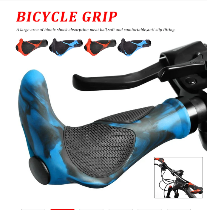 Bicycle Handle Grips Rubber Lock Bicycle Handlebar Grip City Bike Scooter MTB Handlebar Grip Anti-slip Cover Cycling Accessories