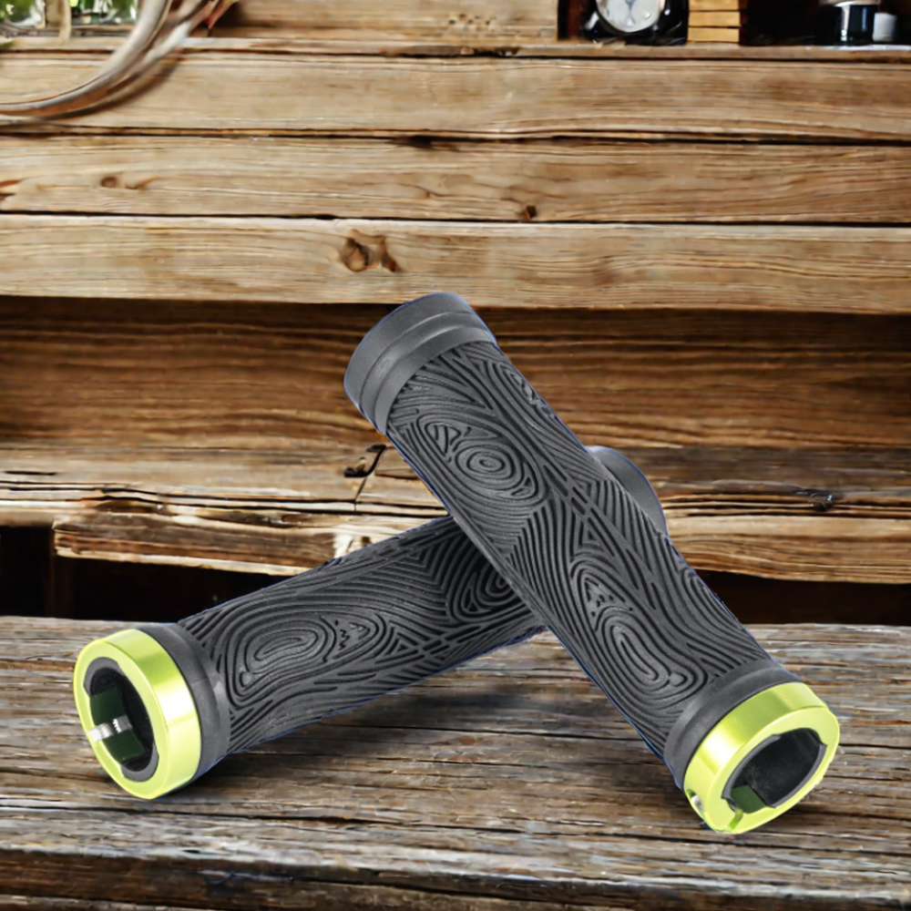 Mountain Bike Double Lock-On Handlebar Grips Durable Bicycle Accessory