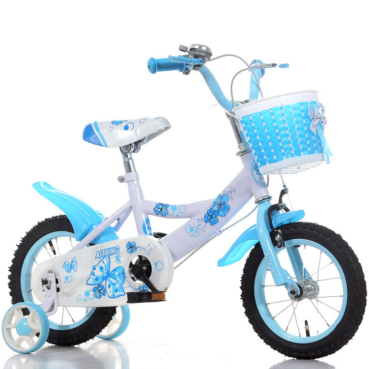 High quality, hot 2 cake beautiful frame toy sports children bicycle with led lights lamp seat training wheel baby kid bike