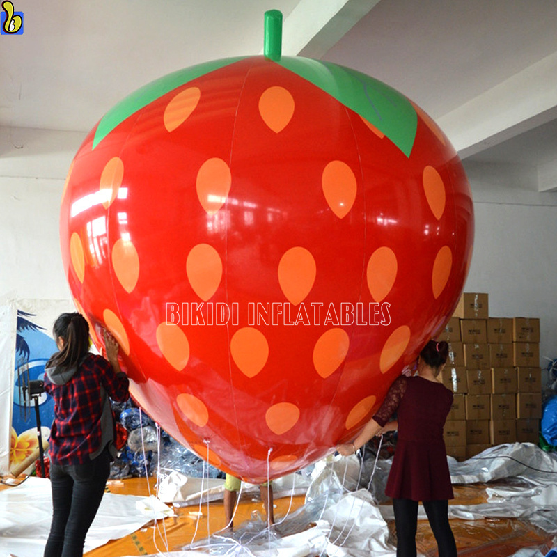 Inflatable strawberry, giant strawberry model, advertising strawberry helium balloons K7030