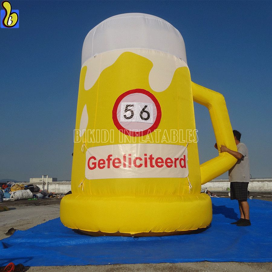 Giant advertising inflatable beer cup balloon, inflatable beer mug to Holland K9067-2