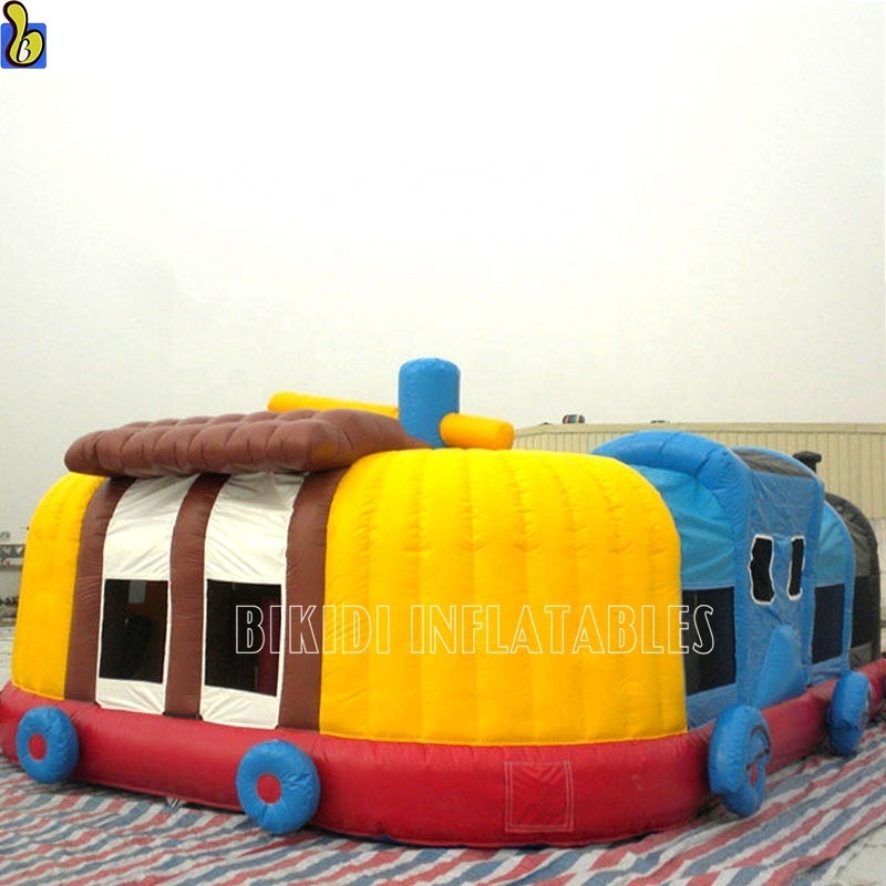 Giant Commercial Inflatable Games/Inflatable Train Bouncer Comb For Park