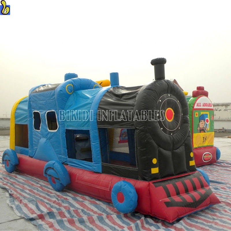 Giant Commercial Inflatable Games/Inflatable Train Bouncer Comb For Park