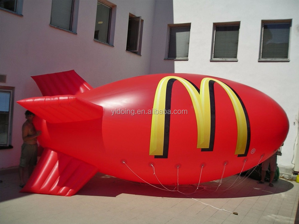 Flying Blimps Helium Balloon,Inflatable Flying airship/airplane/aircraft/zeppelin to USA K7094