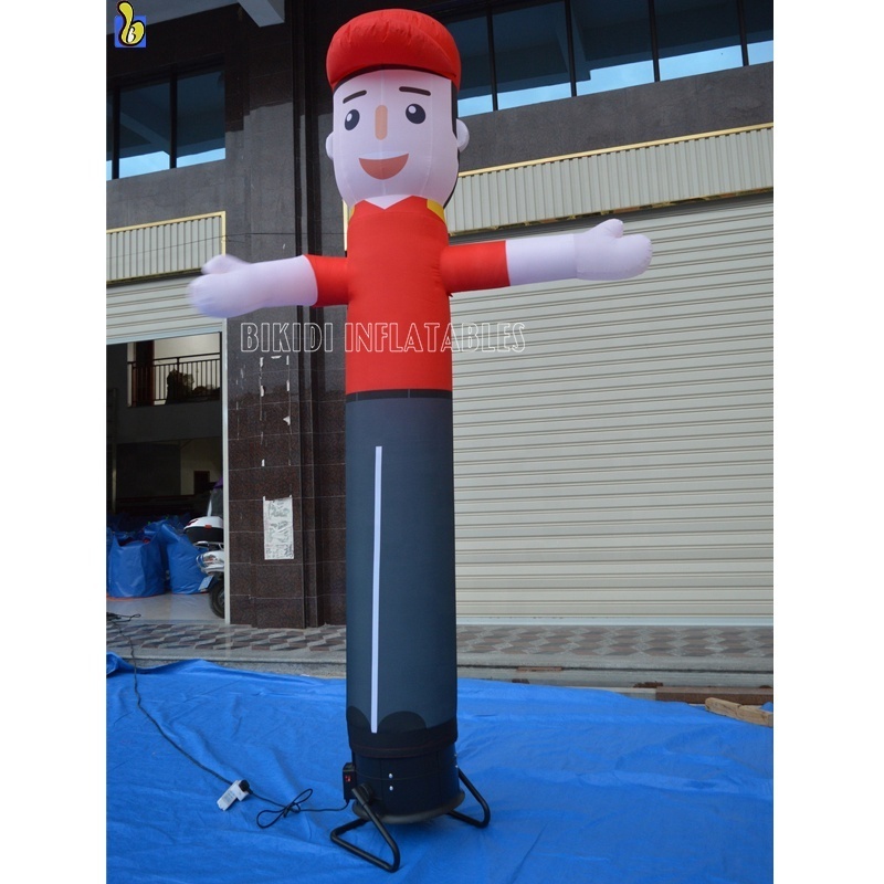 3m High Waving Hands Boy Inflatable Air Dancer For Advertising Inflatable Welcome Sky Dancer