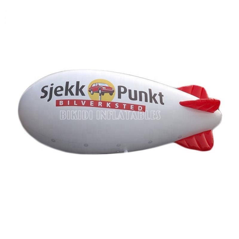 Custom made inflatable pvc airship/helium blimp outdoor/zeppelin /inflatable blimp for sale K7091