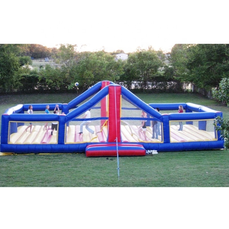 Outdoor sport game inflatable volleyball field, inflatable volleyball court for sale B6050