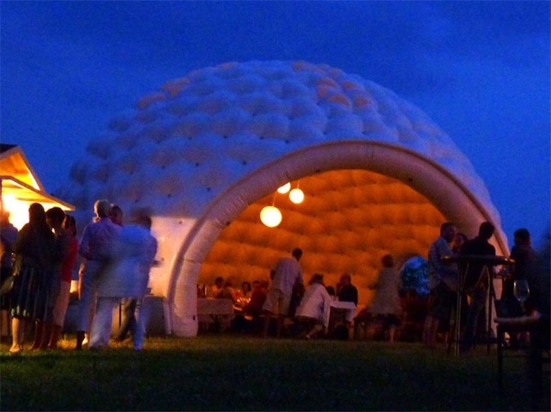 Hot sale outdoor white inflatable igloo tent, inflatable igloo for wedding K5248-2