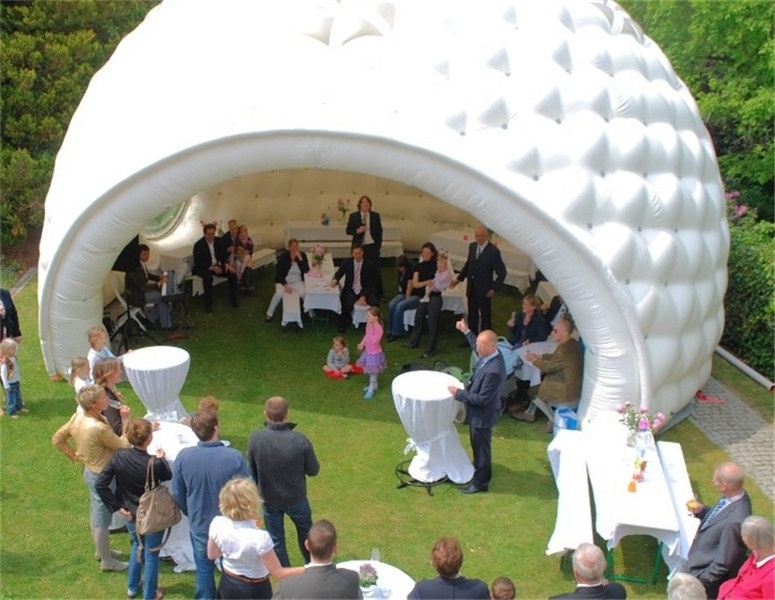 Hot sale outdoor white inflatable igloo tent, inflatable igloo for wedding K5248-2