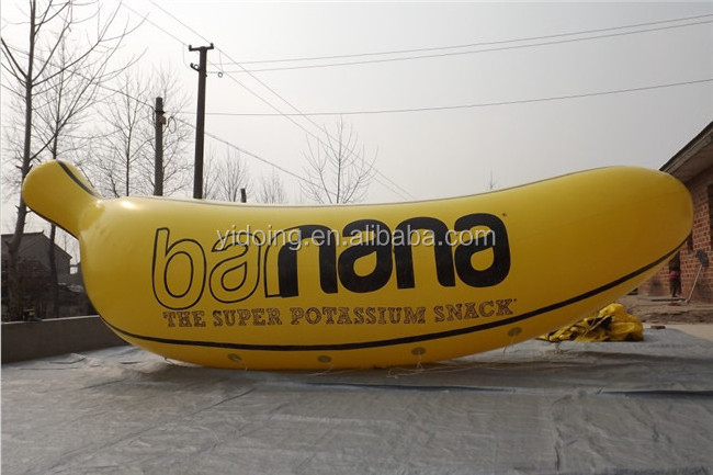 Hot sale advertising helium banana balloon,big banana inflatables,banana balloon K7126