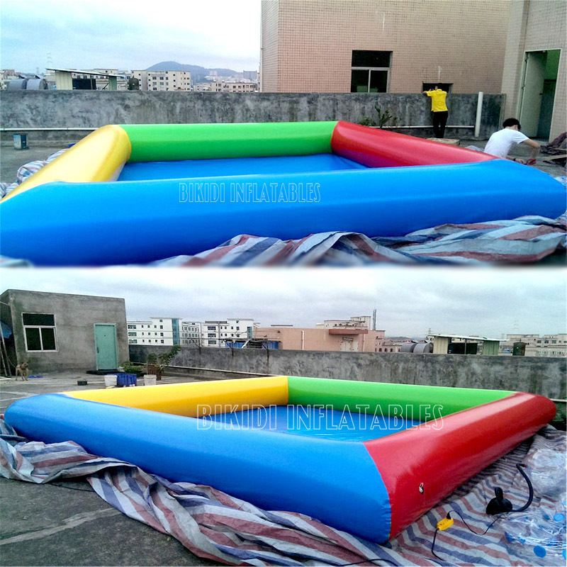 Commercial square inflatable water pool for rental D2024-2