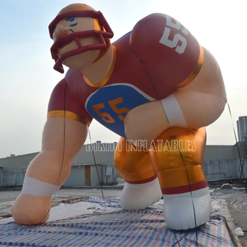 Giant advertising sportsman balloon, inflatable football/ rugby player model for advertising K2097