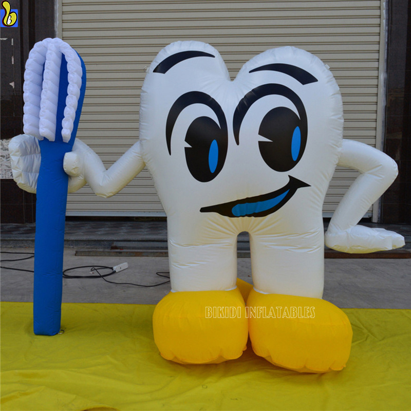 Best Selling Inflatable Tooth With Toothbrush For Dental Advertising