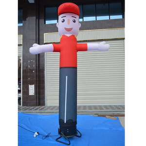 3m High Waving Hands Boy Inflatable Air Dancer For Advertising Inflatable Welcome Sky Dancer