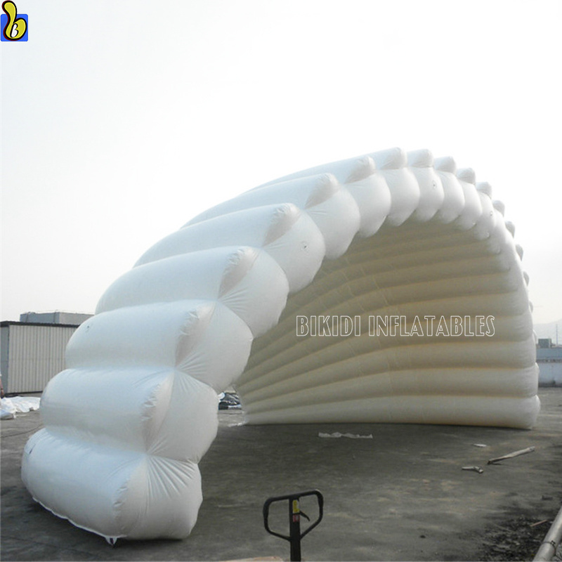 Large inflatable shell tent, white inflatable stage cover tent K5165