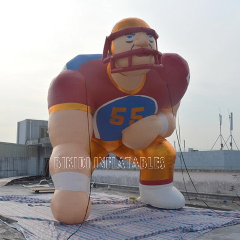 Giant advertising sportsman balloon, inflatable football/ rugby player model for advertising K2097