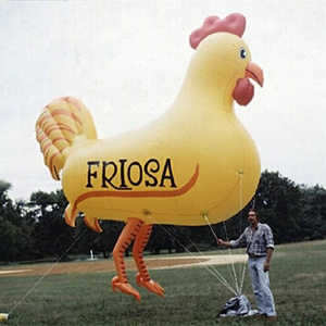 Advertising inflatable chicken,large helium balloon in the sky K7150