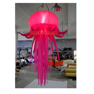 Party decoration jellyfish night lighting balloon,hanging led inflatable jellyfish C2008-2