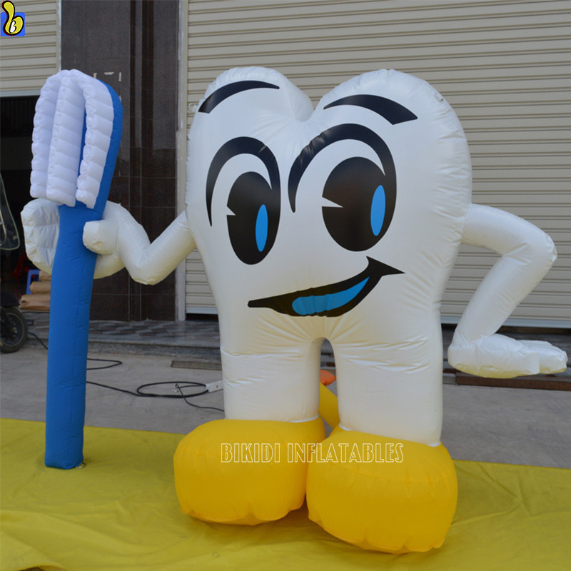 Best Selling Inflatable Tooth With Toothbrush For Dental Advertising