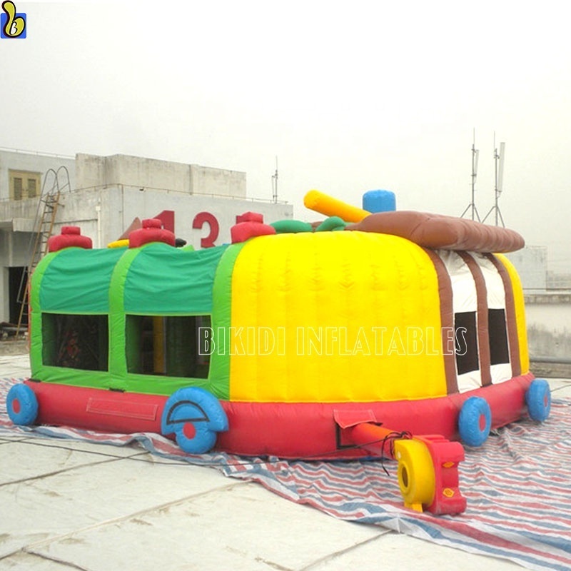 Giant Commercial Inflatable Games/Inflatable Train Bouncer Comb For Park