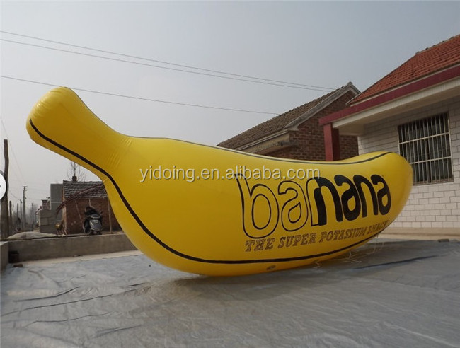 Hot sale advertising helium banana balloon,big banana inflatables,banana balloon K7126