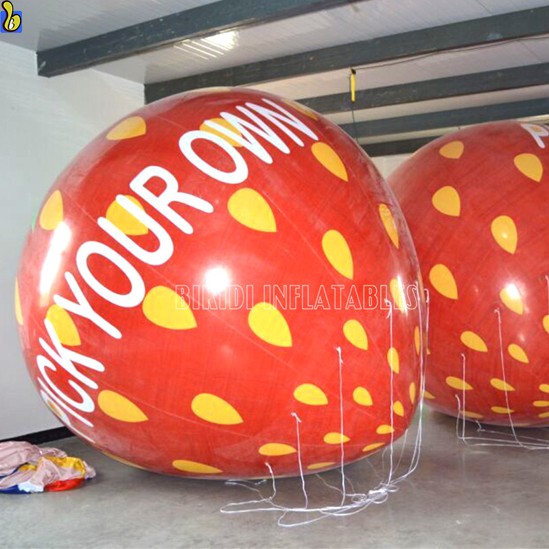 Inflatable strawberry, giant strawberry model, advertising strawberry helium balloons K7030