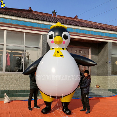 Giant Inflatable Penguin Helium Balloon Inflatable Flying Animal Penguin For Advertising